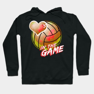 Volleyball - Hearts In The Game - Red Hoodie